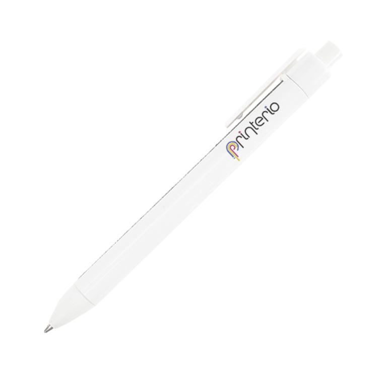 Ручка пластиковая с логотипом с текстильной вставкой Textile Pen