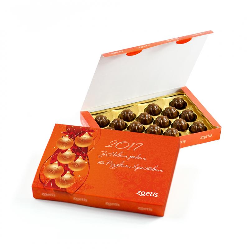 Коробка конфет Gold Nut с логотипом 205 г Коробка конфет Gold Nut с логотипом 205 г Фото 2