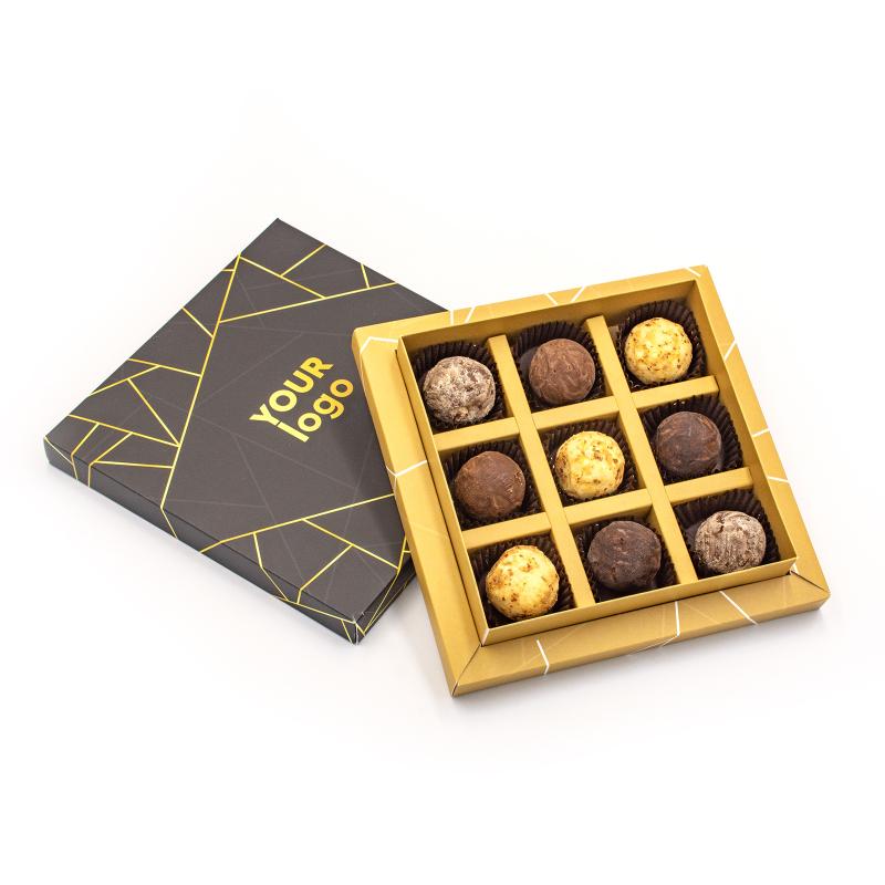 Шоколадний набір French truffle box зі своїм лого 110 г Шоколадний набір French truffle box зі своїм лого 110 г Фото 2