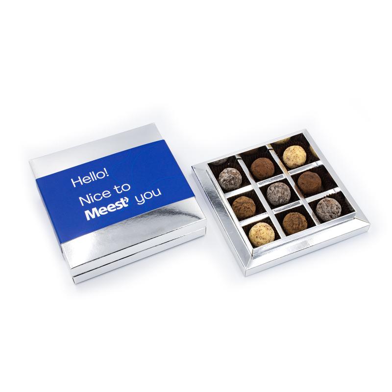 Шоколадний набір French truffle box зі своїм лого 110 г Шоколадний набір French truffle box зі своїм лого 110 г Фото 4
