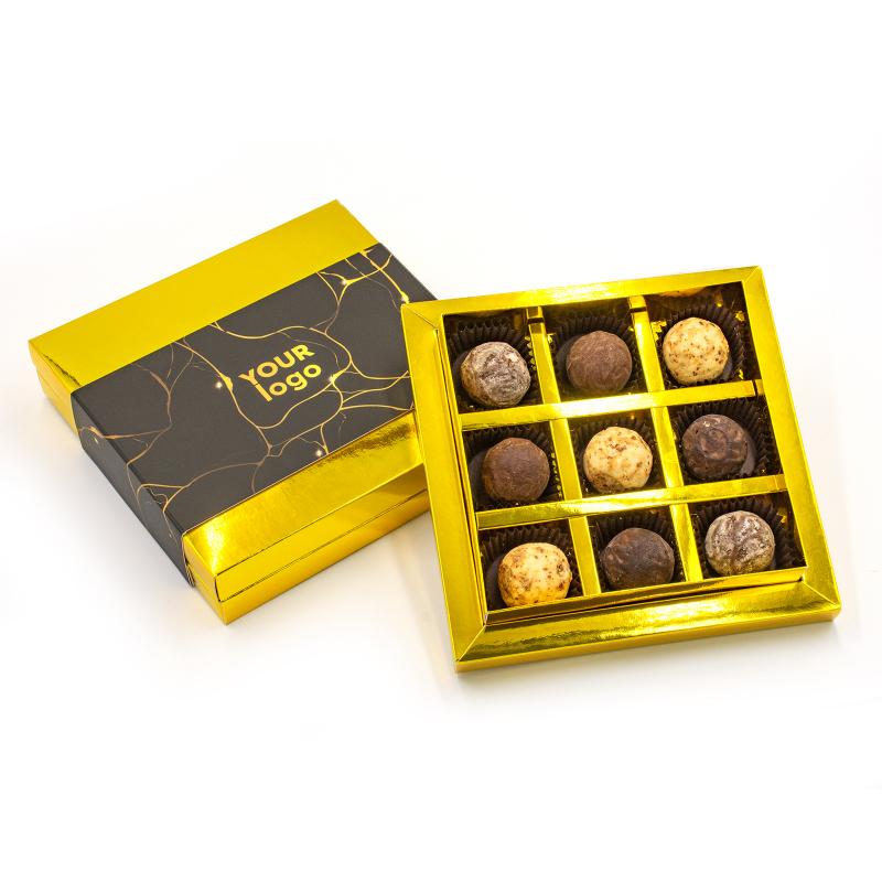 Шоколадний набір French truffle box зі своїм лого 110 г Шоколадний набір French truffle box зі своїм лого 110 г Фото 5