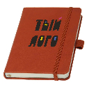 Записная книжка Туксон А6 с кожзама (Ivory Line) листы цвета слоновой кости, плотность - 80 г/м² с логотипом
