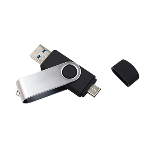 Металлическая флешка TWISTER USB 3.0 Type-C OTG с логотипом 32 Gb Металлическая флешка TWISTER USB 3.0 Type-C OTG с логотипом 32 Gb Фото 3