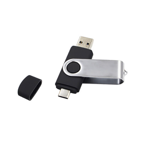 Металлическая флешка TWISTER USB 3.0 Type-C OTG с логотипом 32 Gb Металлическая флешка TWISTER USB 3.0 Type-C OTG с логотипом 32 Gb Фото 4