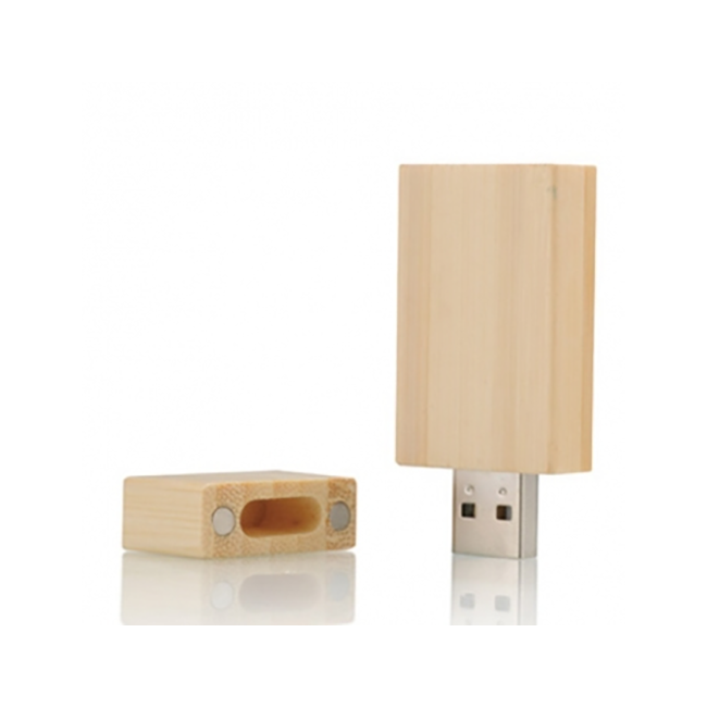 Деревянная флешка USB 2.0 с магнитом с логотипом 16 Gb Деревянная флешка USB 2.0 с магнитом с логотипом 16 Gb Фото