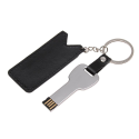 Флэш-память ключ в кожаном чехле с вашим лого 32 Gb