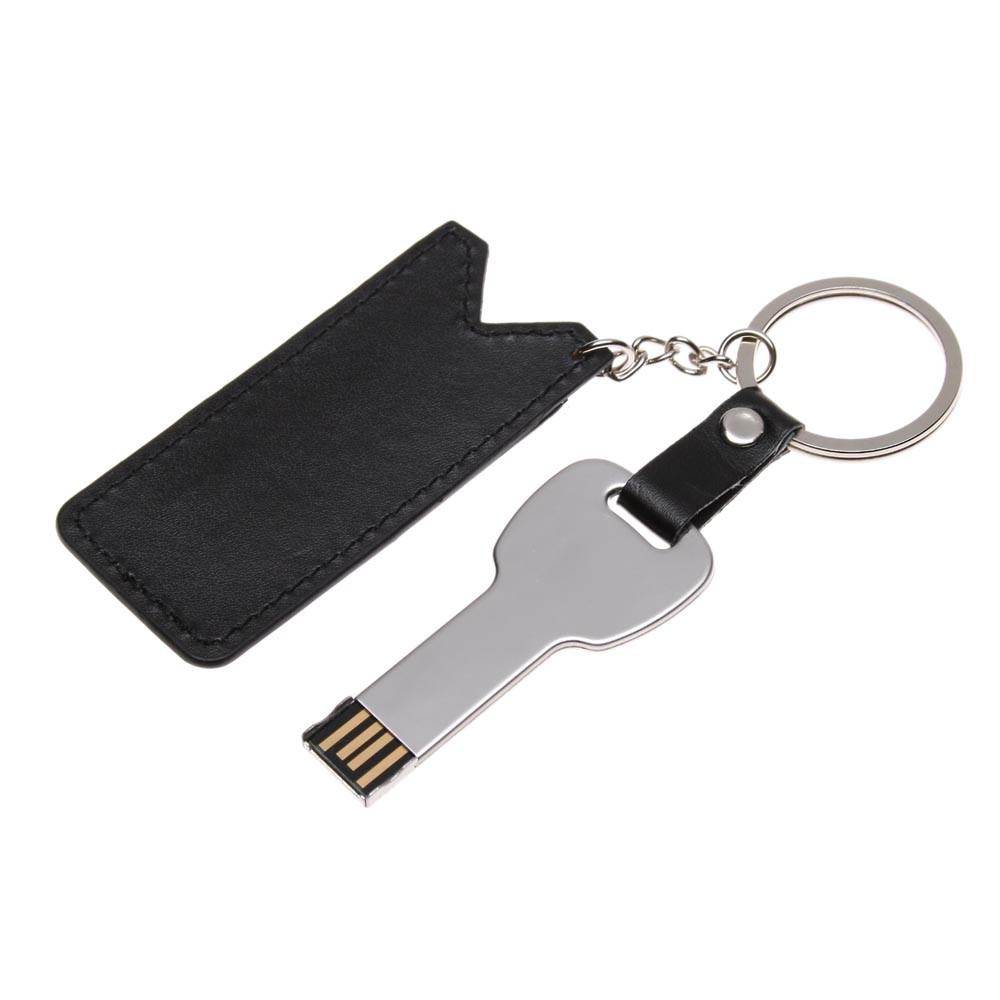 Флэш-память ключ в кожаном чехле с вашим лого 32 Gb Флэш-память ключ в кожаном чехле с вашим лого 32 Gb Фото