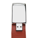 Кожаная USB-Флешка с отверстием для брелка с вашим логотипом 32Gb Фото 4