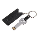 Флэш-память ключ в кожаном чехле с вашим лого 32 Gb