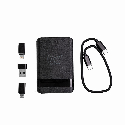 Беспроводное зарядное устройство Flow 15W с набором переходников USB/USB C с Вашим лого Фото 3
