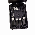 Беспроводное зарядное устройство Flow 15W с набором переходников USB/USB C с Вашим лого Фото 4