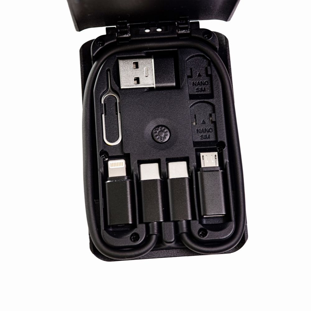 Беспроводное зарядное устройство Flow 15W с набором переходников USB/USB C с Вашим лого Беспроводное зарядное устройство Flow 15W с набором переходников USB/USB C с Вашим лого Фото 4