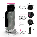 Бутылка для воды Line Art Lens тритановая 600 мл для нанесения лого Фото 4