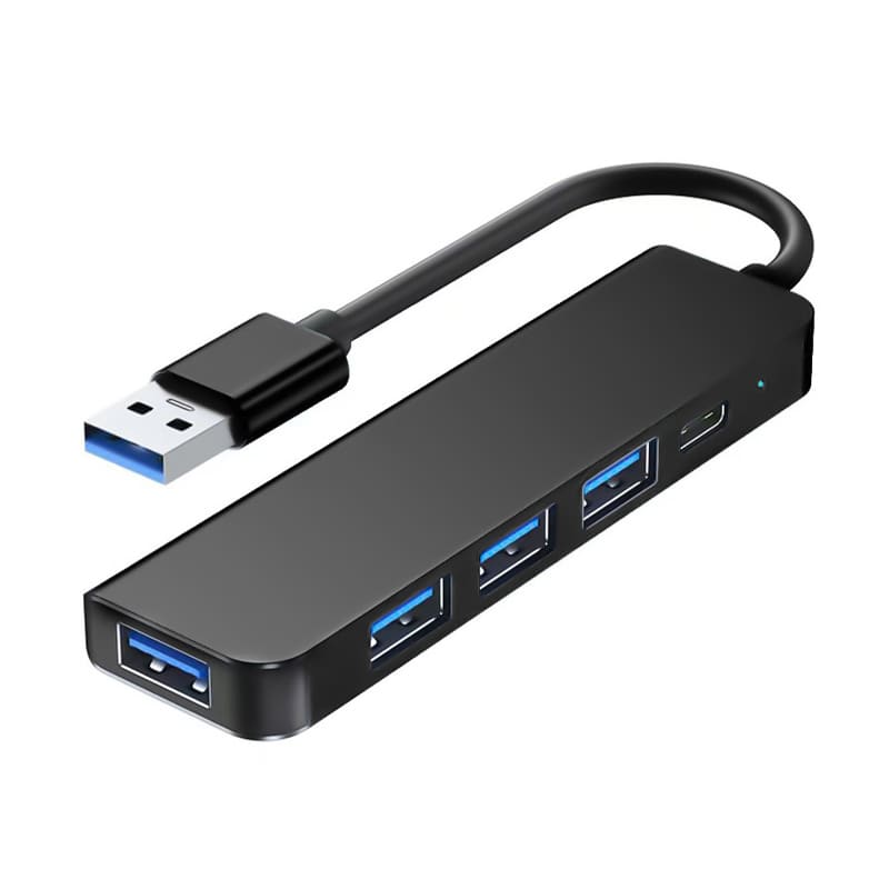 USB-хаб 5 в1 Gear с логотипом USB-хаб 5 в1 Gear с логотипом Фото