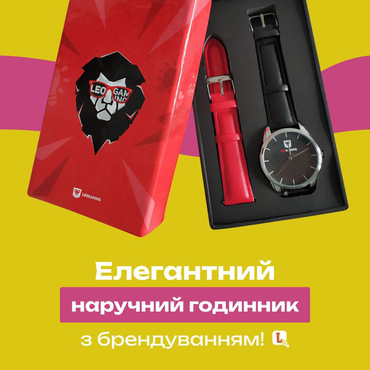 Часы наручные серебристые с цветным ремешком из экокожи с вашим лого Часы наручные серебристые с цветным ремешком из экокожи с вашим лого Фото 7