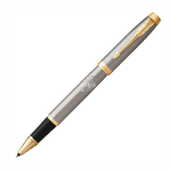 Металлическая ручка-роллер Parker IM Brushed Metal GT RB с логотипом