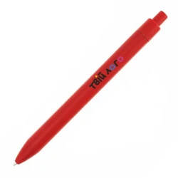 Ручка пластиковая с логотипом с текстильной вставкой Textile Pen
