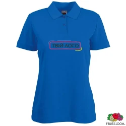 Тенниска-поло Fruit of the Loom Lady-Fit Polo 65/35 с Вашим лого