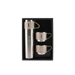 Набор термос с двумя чашками для печати вашего лого TEA SET 500ml