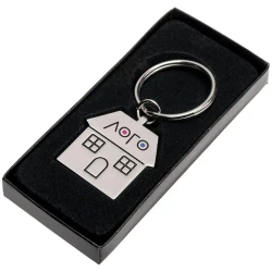 Брелок 'Домик' металлический с логотипом