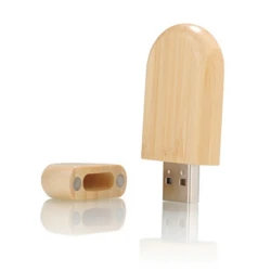 Деревянная флешка USB 2.0 с магнитами с логотипом 16 Gb