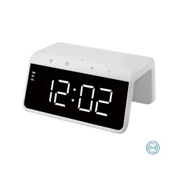 Часы с беспроводной зарядкой Wake Up под ваше лого, TM TEG